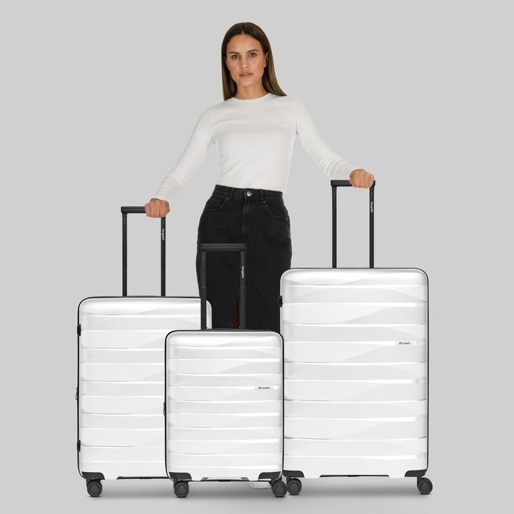 Image du produit Bergpfeil Travel 4-Rollen Kofferset 3-tlg. mit Dehnfalte (228 l, XL (à partir de 115l))