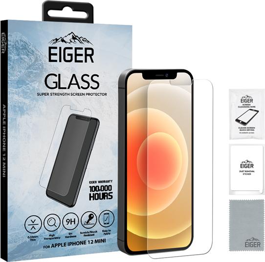 Immagine prodotto Eiger Mountain Glass Clear (1 Pezzo/i, Apple iPhone 12 mini)