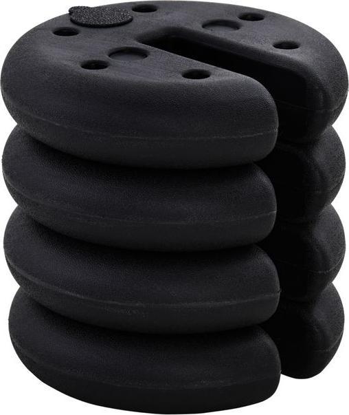 Actual product image Swisshandel24 4 pcs. Pavilion stand weight Party tent Pavilion weight fillable up to 5 kg HDPE plastic Weak (6 cm, 25 cm)