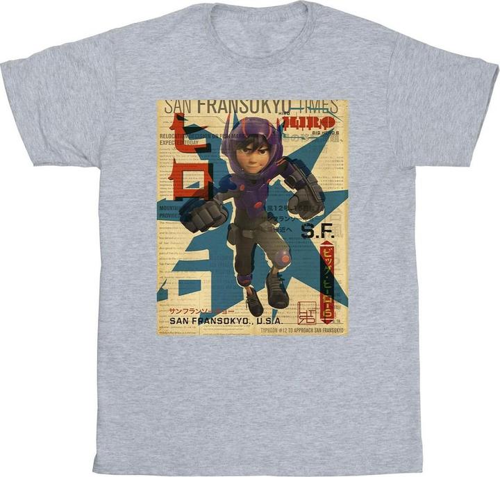 Produktbild Disney Big Hero 6 Baymax Hiro Newspaper TShirt (XXL)