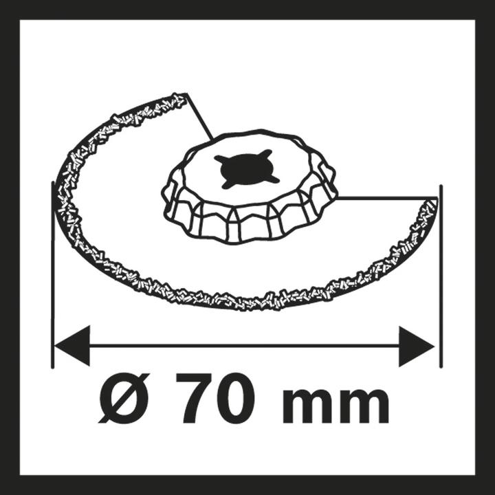 Actual product image Bosch Zubehör Carbide-RIFF narrow-cutting segmental saw blade ACZ 70 RT5, 70 mm, pack of 1