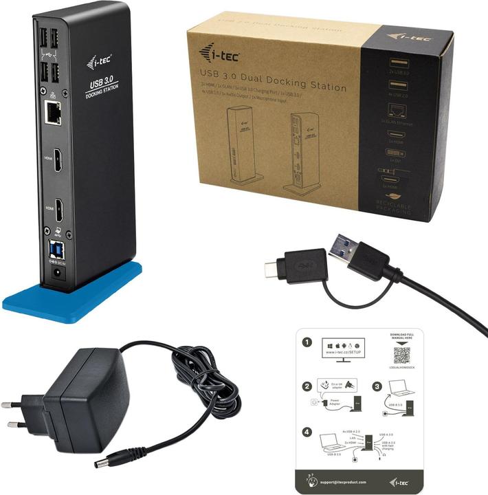 Image du produit i-tec Dual HDMI (USB-C, 9 Ports)