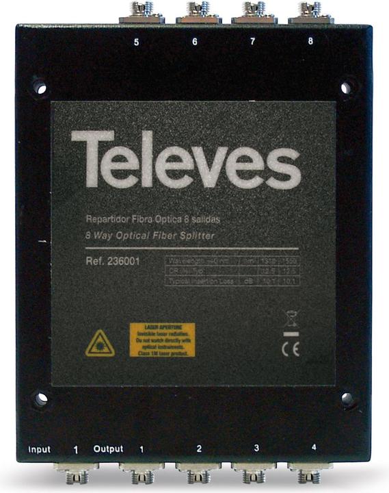 Actual product image Televes OVT8N Cable Splitter Black Cable Splitter or Combinator (Various)