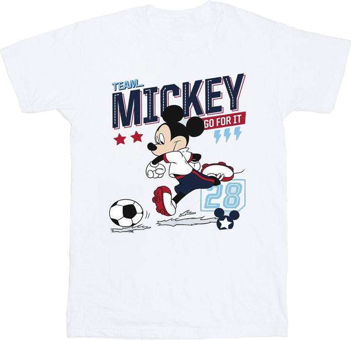 Immagine prodotto Disney Mickey Mouse Team Mickey Football Maglietta Ragazze (140, 146)