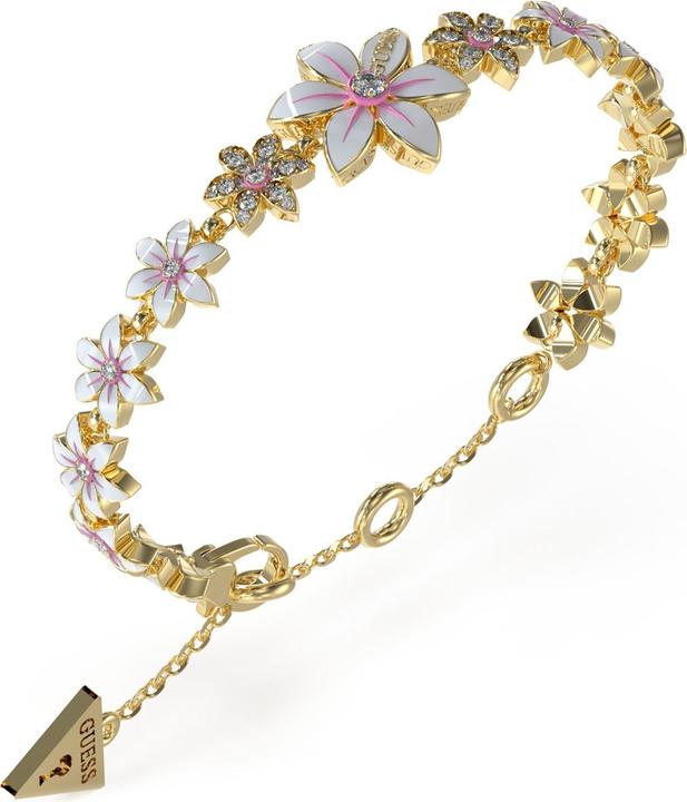 Produktbild Guess WHITE LOTUS Armband (18.50 cm, Edelstahl, Emaille)