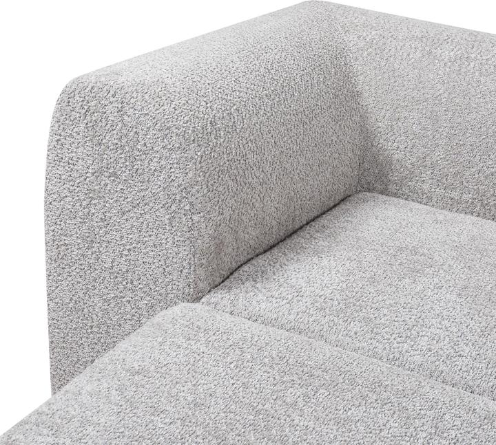 Produktbild En.Casa Modular Sofa 3-Sitzer Hurvas mit Longchair Bouclé Grau