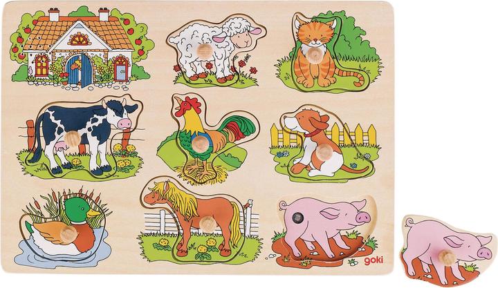 Actual product image Goki Soundpuzzle Farm (8 pieces)