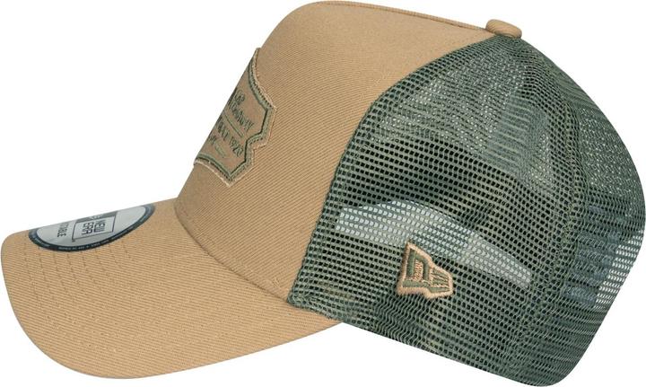 Image du produit New Era Adjustable Trucker Cap - RETRO PATCH khaki / olive (Taille unique)