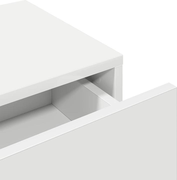 Actual product image VidaXL Wall shelf with drawers white 100x36x19 cm wood-based material