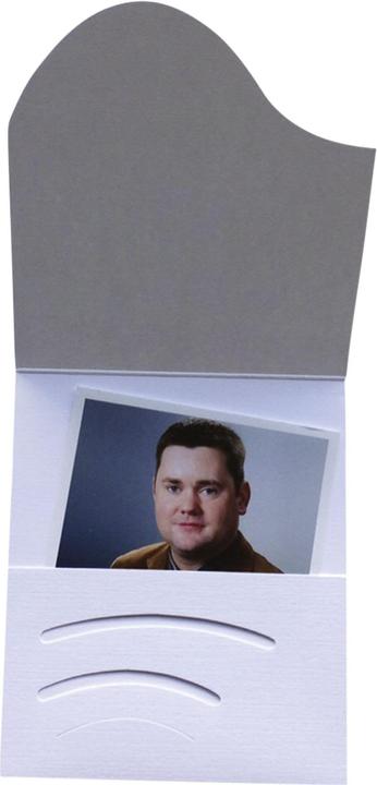 Immagine prodotto Daiber 1x100 cartelline per fototessere Onda bordo di lino (7 x 10 cm, 100 x)
