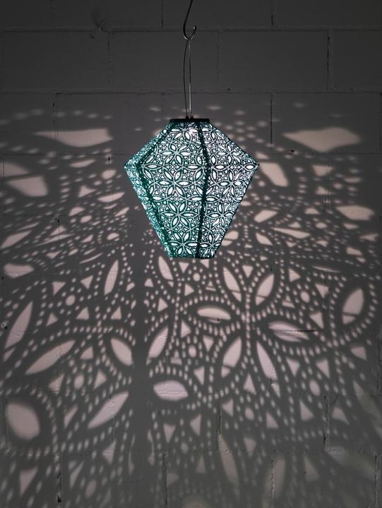 Image du produit Cocon Lampion LED Solar Diamant, bleu (0.44 m)