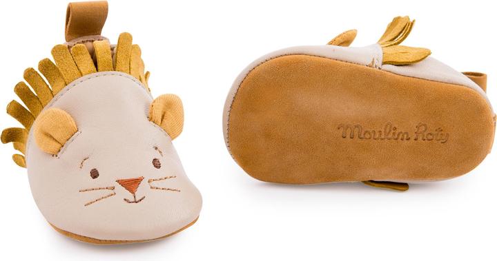 Moulin Roty Lederschühchen beige Löwe 0/6 Monate, Sous mon Baobab (16, 17)