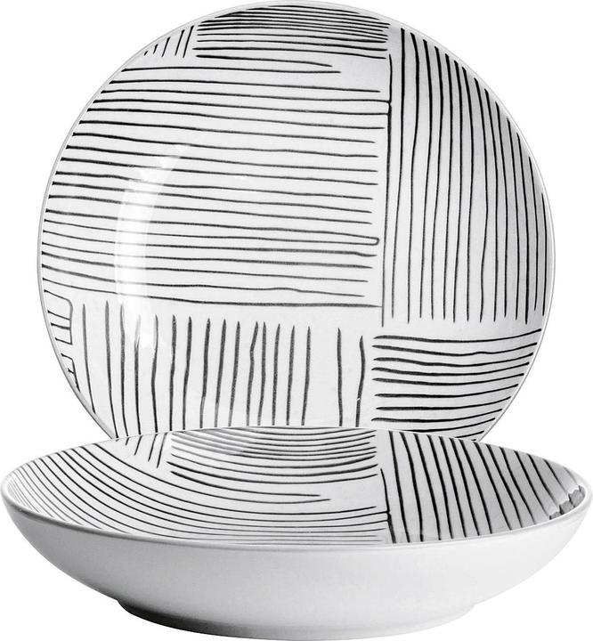 Actual product image Gusta Soup plate TT Stripes Ø21.5 (3 x, 21.50 cm)