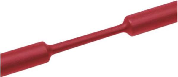 Actual product image HellermannTyton Heat shrink tubing 3:1, 1... 3mm, red, cross-linked polyolefin, 30m