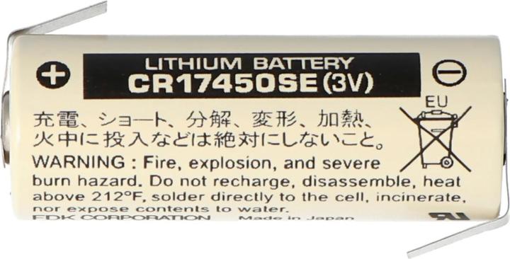 Immagine prodotto Panasonic Batteria CR17450SE Dimensione A, con etichetta a saldare a forma di Z (1 pz., CR17450, 2500 mAh)