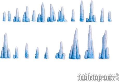 Actual product image Tabletop-Art Decoration icicle set 22 pieces