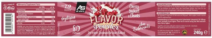 Nährwerte und Zutaten All Stars Flavor Powder (240G Dose) (Cherry Yoghurt & Chunks, 1 Stk., 300 g)