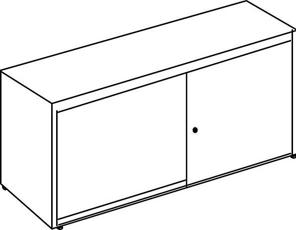 Actual product image Mauser sliding door wardrobe (160 x 43.5 x 83 cm)