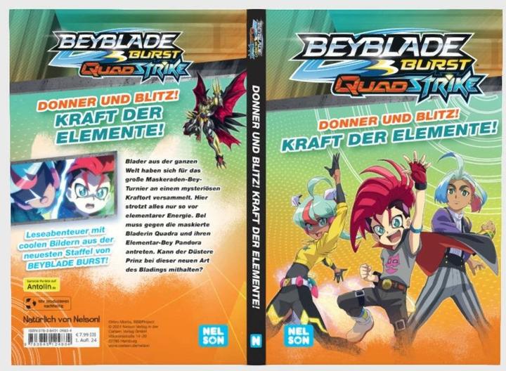 Produktbild BEYBLADE BURST QUADSTRIKE: Donner und Blitz! Kraft der Elemente! (Deutsch, Nelson, 2024)