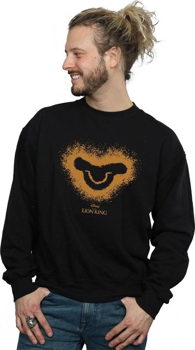 Actual product image Disney Mens The Lion King Movie Simba Baby Face Sweatshirt (S)
