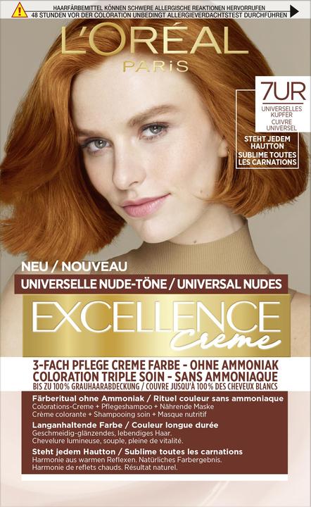 Produktbild L'Oréal Paris Excellence Universal Nude (7U, Universelles Kupfer)