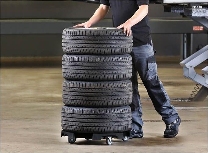 Immagine prodotto Ahcon Trasporto di carri e stoccaggio di pneumatici riciclati con un freno (120 kg)