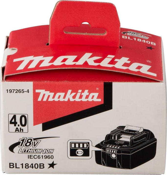 Image du produit Makita Batterie LXT BL1840B (18 V)