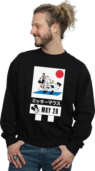Actual product image Disney Mens Mickey And Goofy Karate Sweatshirt (XL)