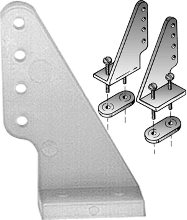 Du-Bro Cornes de gouvernail en nylon L & R (2 pcs)