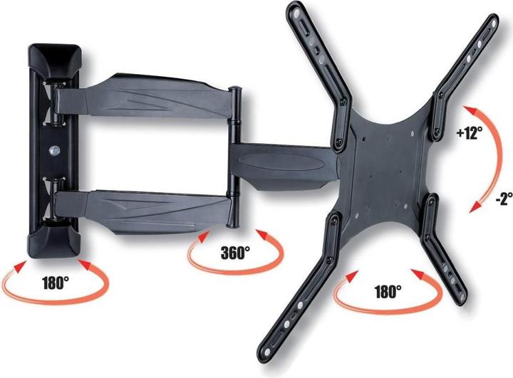 Produktbild Techly Befestigungskit (Schnittstellengabel, 3 Gelenke, Schwenkarm-Wandhalterung) - für (Wand, 55", 30 kg)