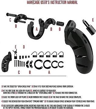 Actual product image ManCage Chastity Cock Cage
