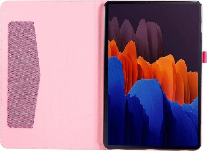 Actual product image König Design Protective Tablet Case for Samsung Galaxy Tab S7 FE Case Cover Pocket Cases Pink (Galaxy Tab S7 FE)