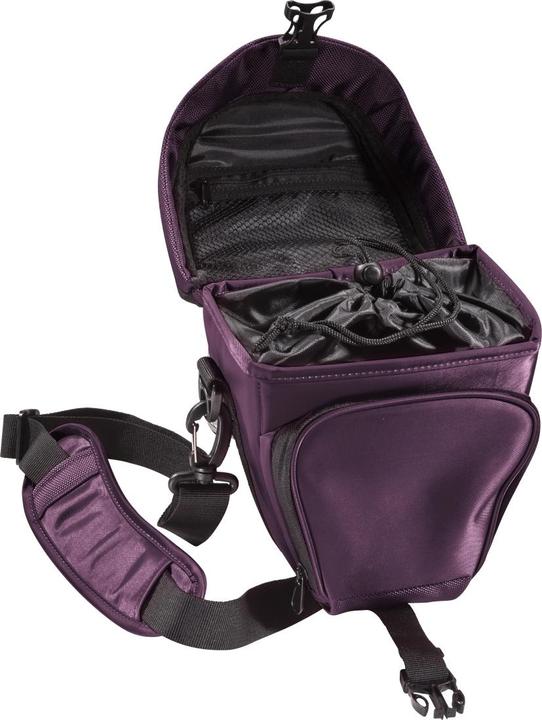 Produktbild mantona Premium Colttasche lila (Kamera Schultertasche, Kamera Bereitschaftstasche)