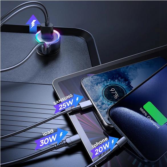 Produktbild Joyroom 3 in 1 Wired Car Charger
