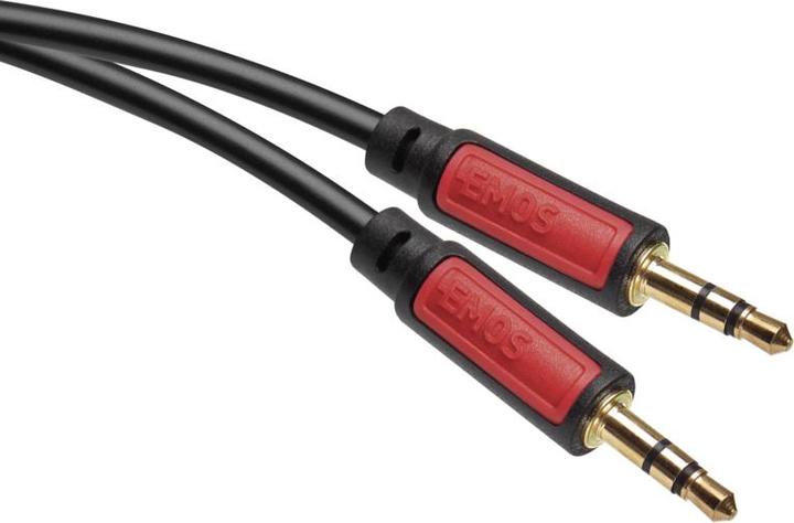 Produktbild Emos Klinkenkabel 3,5mm stereo, Stecker - 3,5mm Stecker, 3m (3 m)