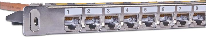 Actual product image Wirewin 24-port 0.5 U patch panel, shielded