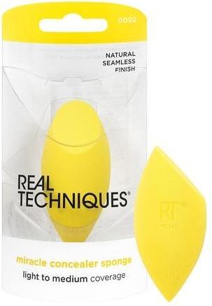 Produktbild Real Techniques Miracle Concealer Sponge Makeup Blending Sponge Elongated Shape Precise Application Yellow Sponge