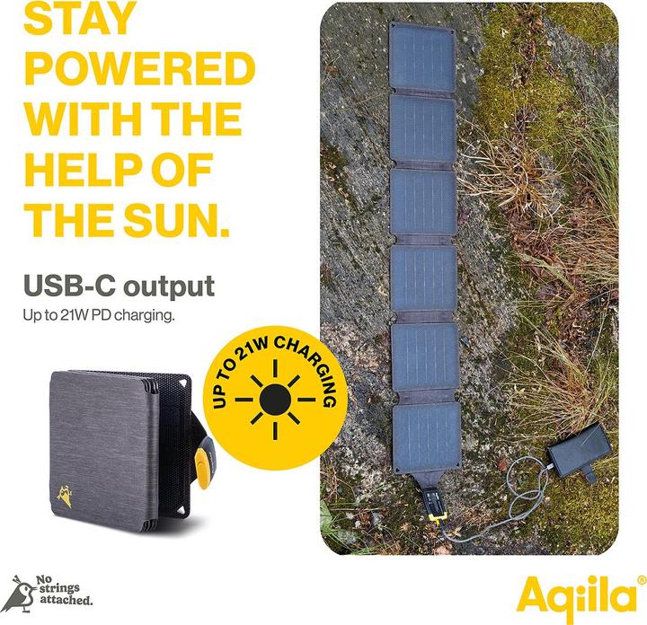 Produktbild Aqiila Sunbird P21 - Foldable solar panel (21 W, 0.60 kg)