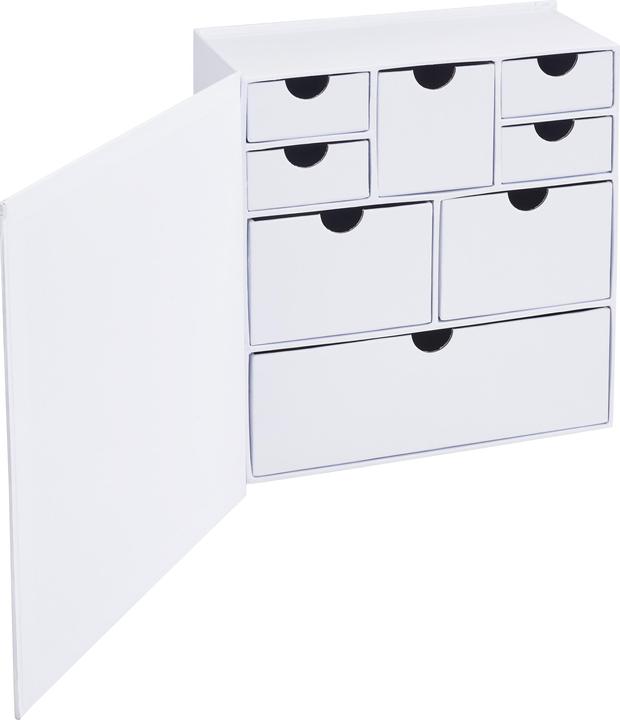 Actual product image VBS Box cupboard, 8-shelf, cardboard, white