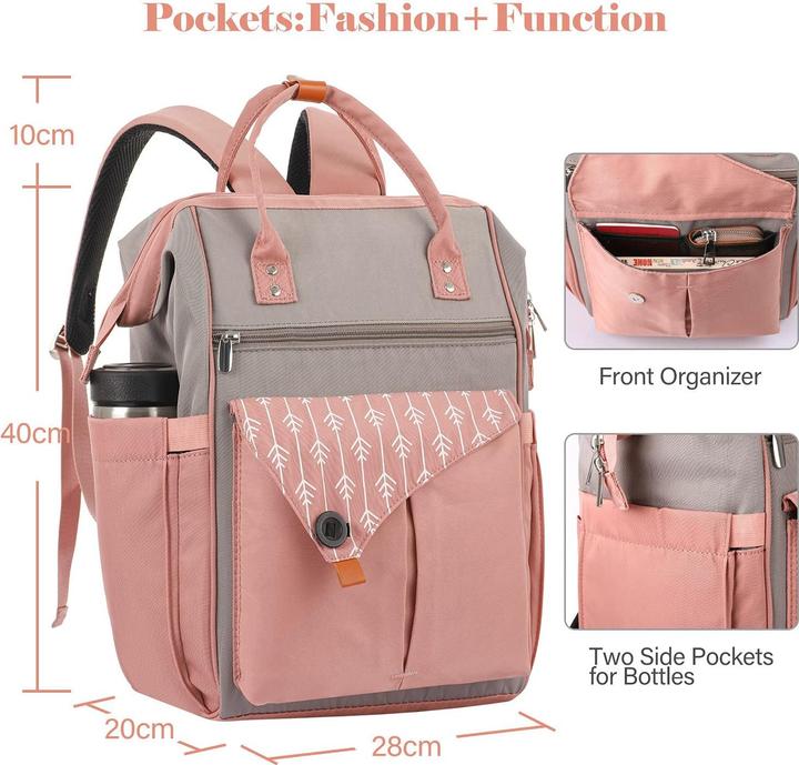 Image du produit Only-Bags.Store Laptop Backpack 15.6 Inch School Backpack Teen Waterproof School Bag Anti-Theft with