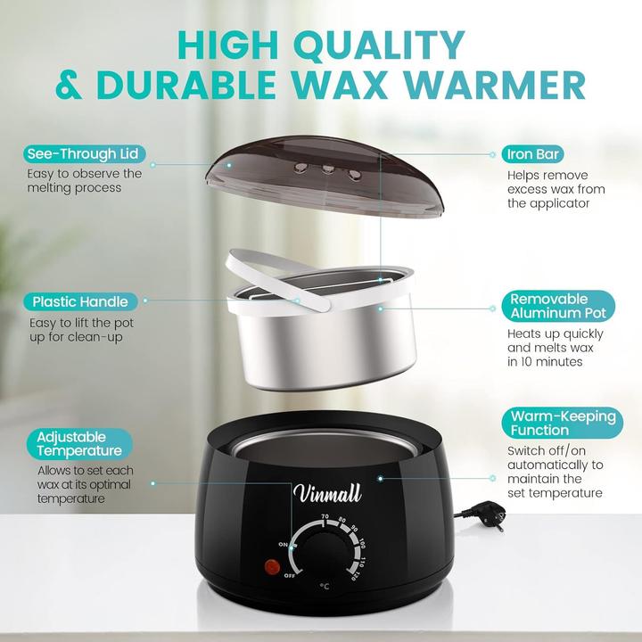 Actual product image Vinmall Warmwachsgerät mit Zubehör