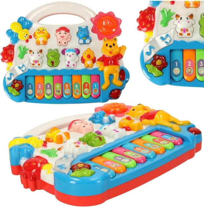Immagine prodotto Ikonka Pianoforte a organetto per bambini con suoni di animali