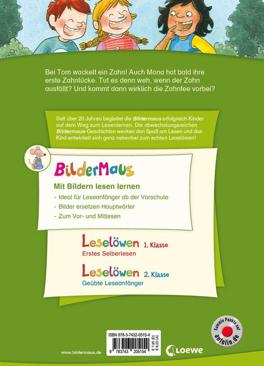 Image du produit Bildermaus - Wackelzahngeschichten (Allemand, Annette Moser, Sandra Reckers, Livres de première lecture Loewe, 2020)