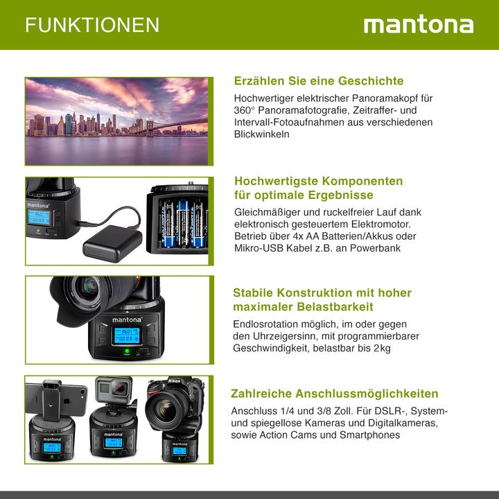 Produktbild mantona Turnaround 360 Advanced 3 (Panoramakopf)