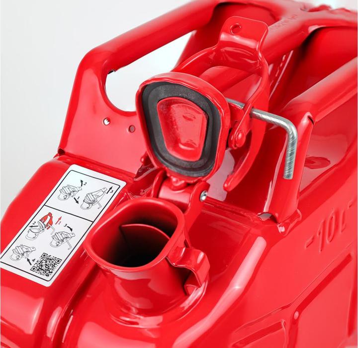 Produktbild Dönges Stahlblech-Benzinkanister, 10 l, rot