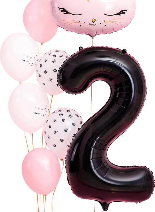 Actual product image Unique Party Number 2 Foil Balloon
