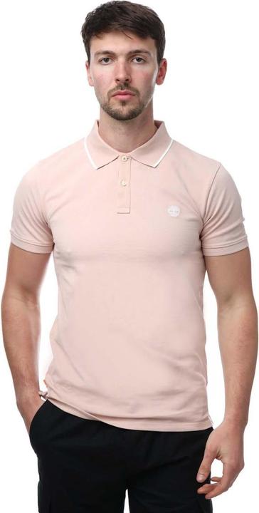 Actual product image Timberland Mens Printed Short-Sleeved Polo Shirt (XL)