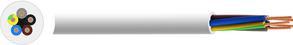 Actual product image RND Electronics YY Mains Cable 5x 1.5mm² Copper Unshielded 500V 50m White (50 m)