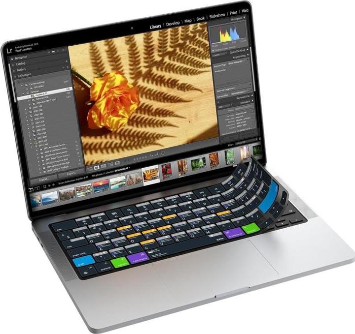 JCPAL Verskin Lightroom Shortcuts Keyboard Cover for MacBook Air 13" (M2 2022 / M3 2024) / Pro 14"/16" (M1