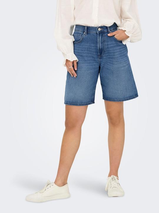 Actual product image Only ONLHOPE Hohe Taille Weiter Beinschnitt Jeans-Shorts Jeans-Shorts (L)